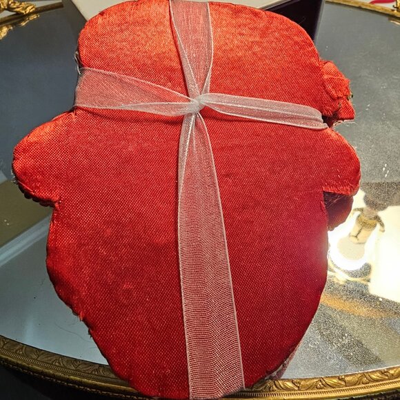 Glass Beaded Snowman Christmas Coasters Set Of 4 - Picture 3 of 3